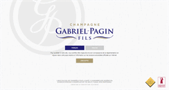 Desktop Screenshot of champagne-gabriel-pagin-fils.com
