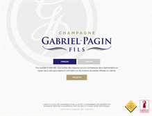 Tablet Screenshot of champagne-gabriel-pagin-fils.com